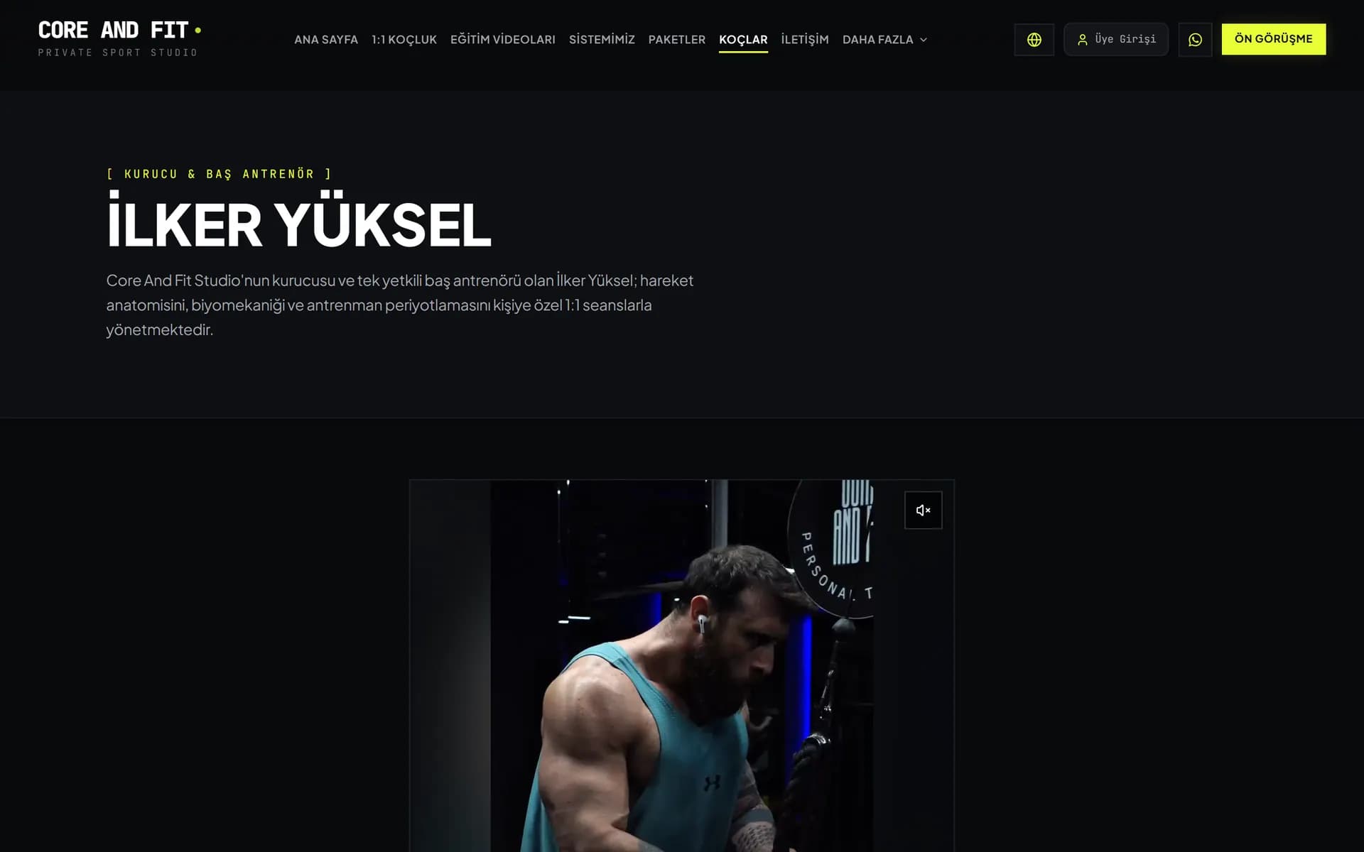 Core And Fit: Koç profili