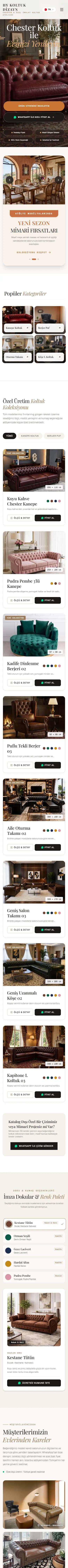 HY Koltuk Dizayn: mobil ana sayfanın tamamı