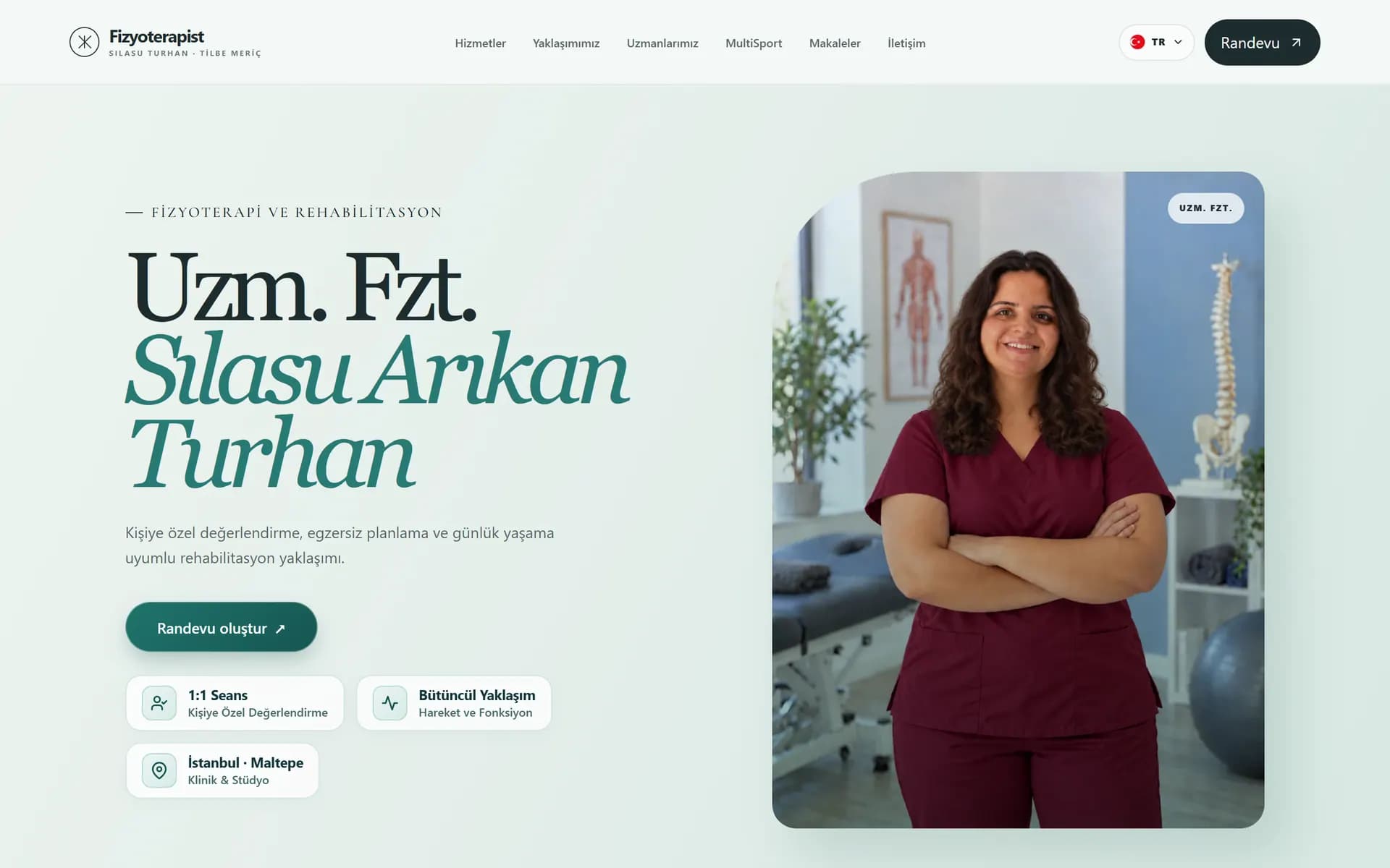 Turhan Meriç Fizyoterapi: Uzman profil sayfası