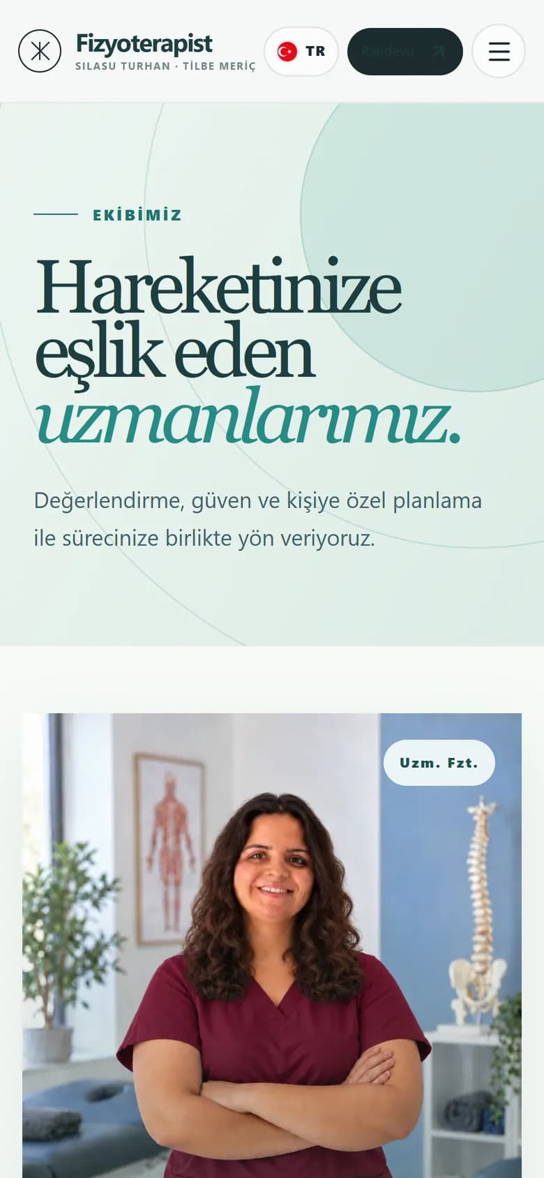 Turhan Meriç Fizyoterapi: Uzmanlar, mobil