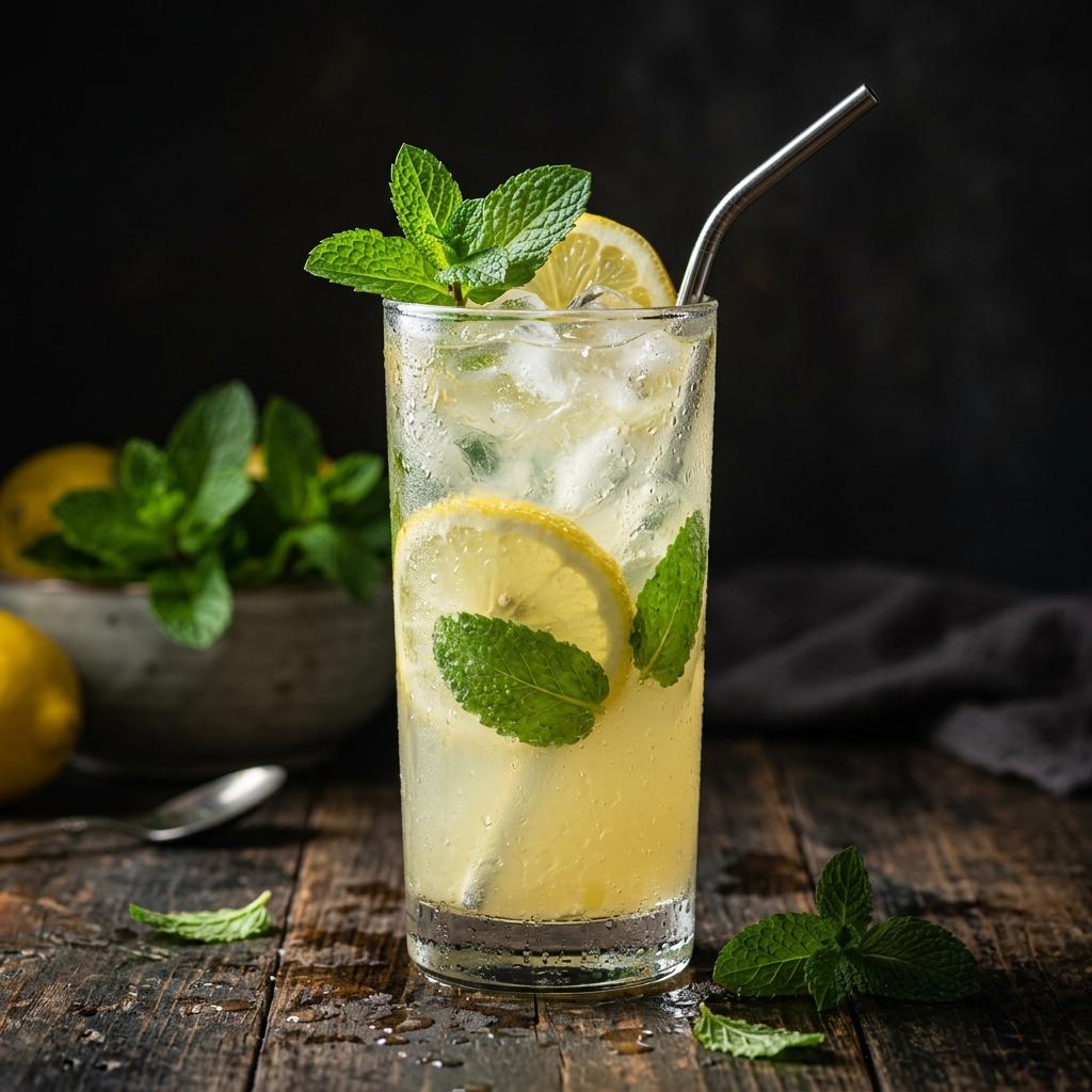 Ev Yapımı Nane & Çilek Limonata